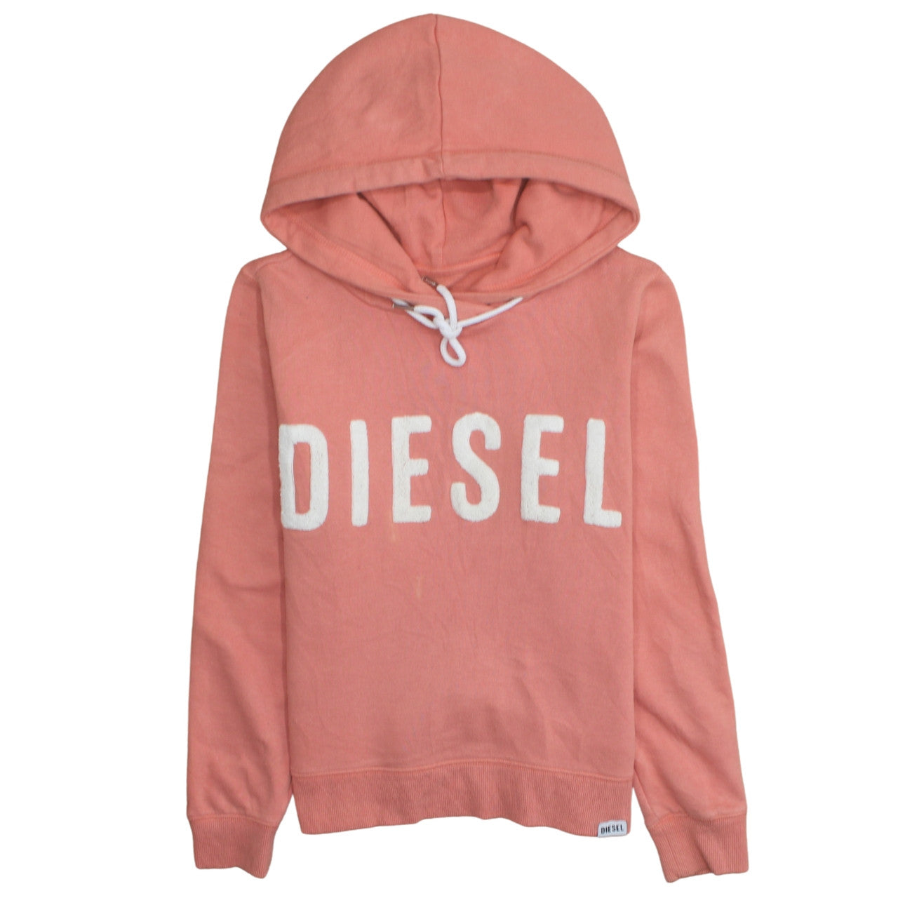 Womens UK Size M Diesel Pink Pullover Hoodie