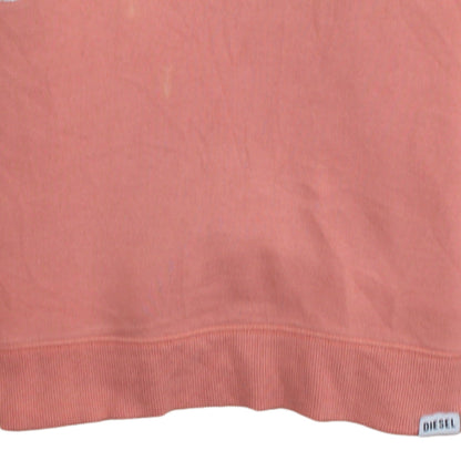 Womens UK Size M Diesel Pink Pullover Hoodie