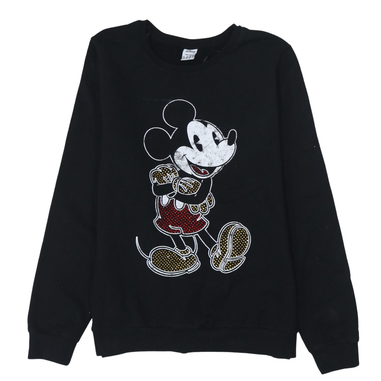 Womens UK Size 16 Disney Black Pullover Sweatshirt