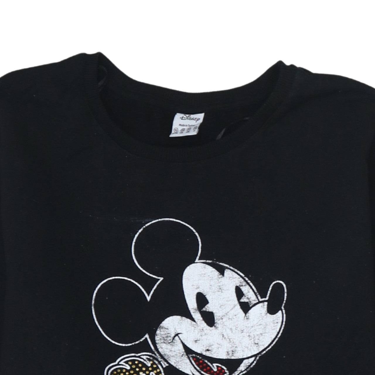 Womens UK Size 16 Disney Black Pullover Sweatshirt
