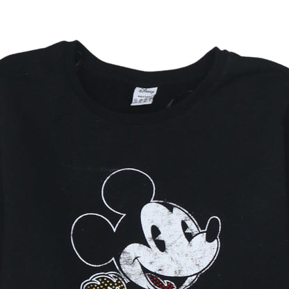 Womens UK Size 16 Disney Black Pullover Sweatshirt