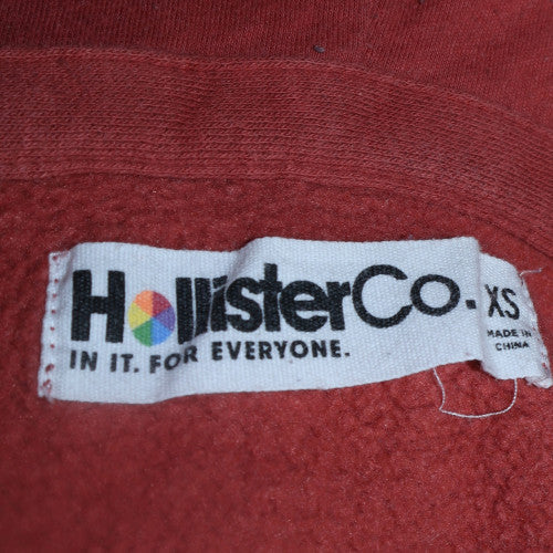 Womens UK Size XS Hollister Co. Pink Pullover Hoodie