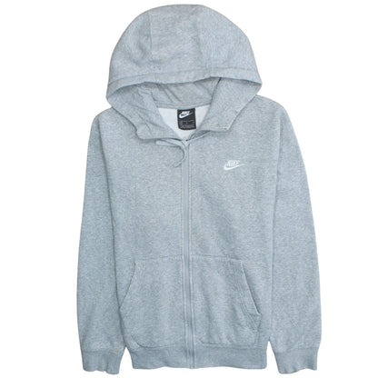 Mens UK Size M Nike Grey Full Zip Hoodie
