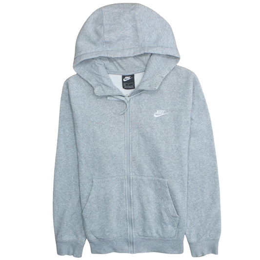 Mens UK Size M Nike Grey Full Zip Hoodie