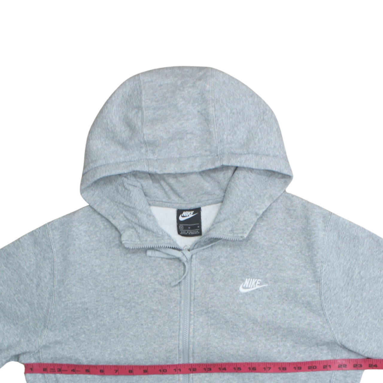 Mens UK Size M Nike Grey Full Zip Hoodie