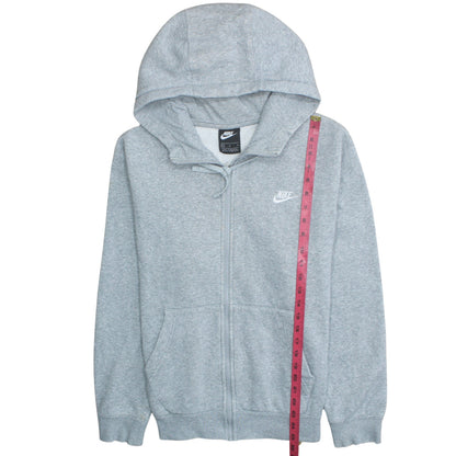 Mens UK Size M Nike Grey Full Zip Hoodie