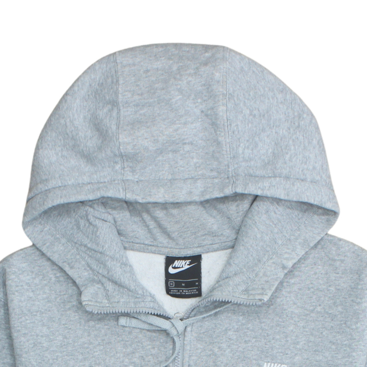 Mens UK Size M Nike Grey Full Zip Hoodie