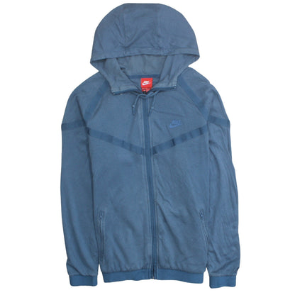 Mens UK Size L Nike Blue Full Zip Hoodie
