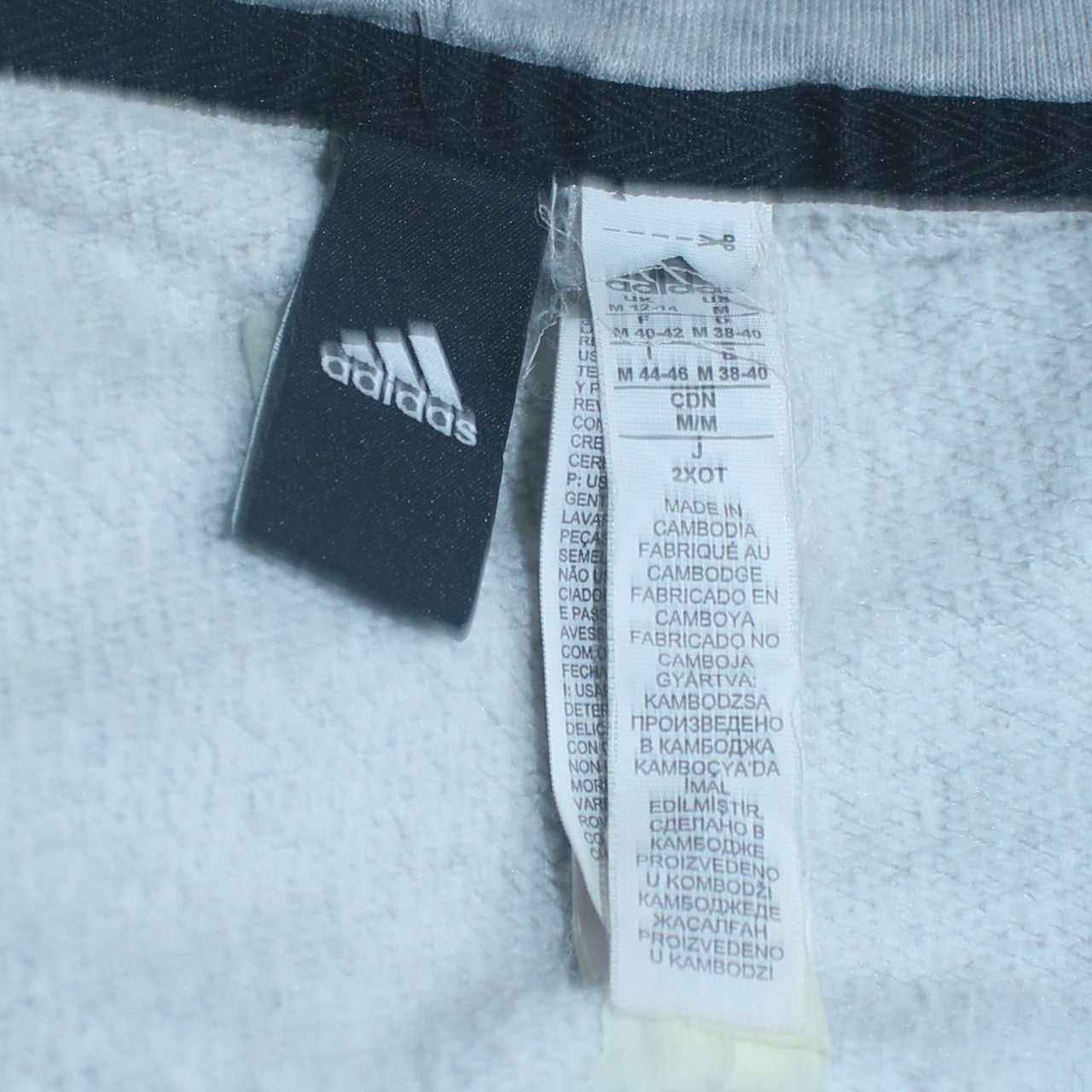 Womens UK Size M adidas Grey Full Zip Hoodie