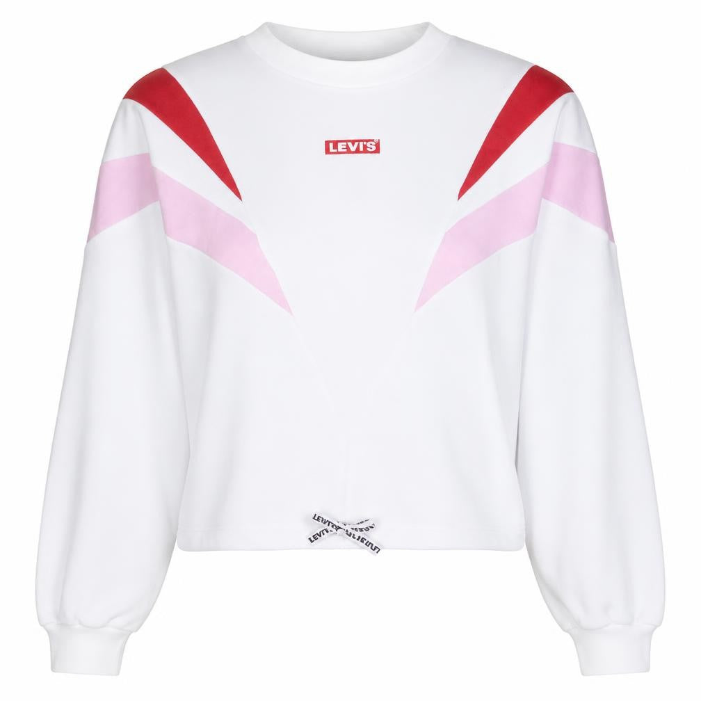 Womens UK Size XS Levi's White Pullover Sweatshirt