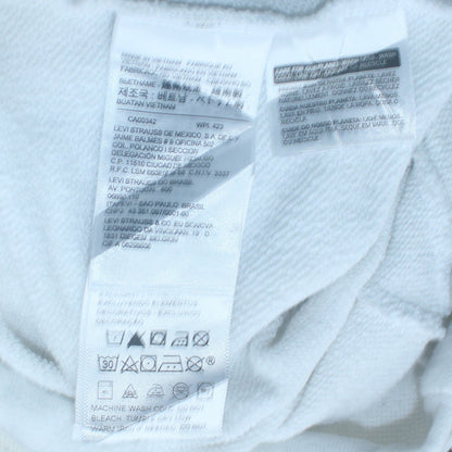 Womens UK Size XS Levi's White Pullover Sweatshirt