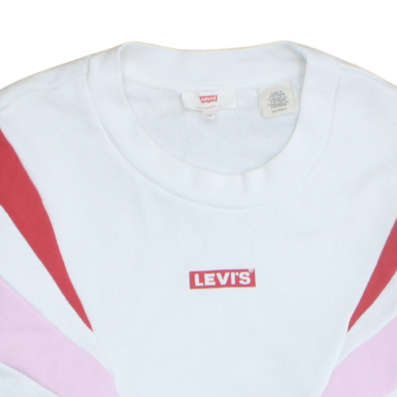 Womens UK Size XS Levi's White Pullover Sweatshirt