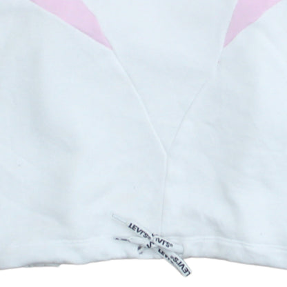 Womens UK Size XS Levi's White Pullover Sweatshirt