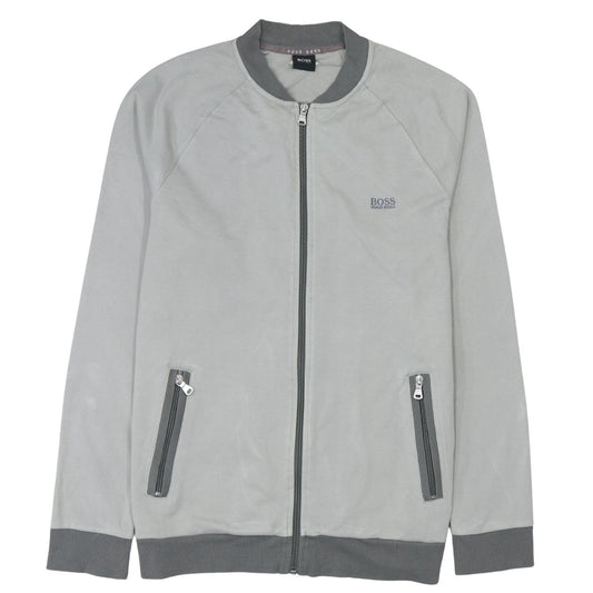 Mens UK Size L HUGO BOSS Grey Gym & Training Casual Walking Jacket
