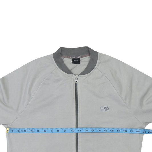 Mens UK Size L HUGO BOSS Grey Gym & Training Casual Walking Jacket