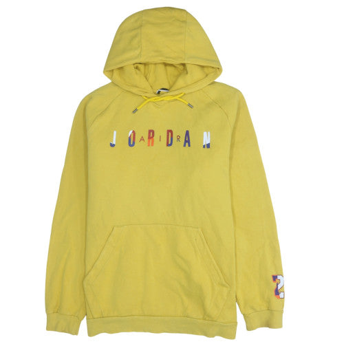 Mens UK Size XL Jordan Yellow Pullover Hoodie
