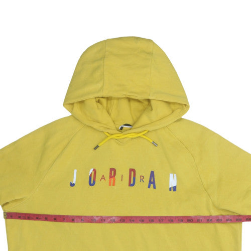 Mens UK Size XL Jordan Yellow Pullover Hoodie