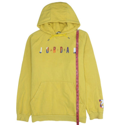 Mens UK Size XL Jordan Yellow Pullover Hoodie