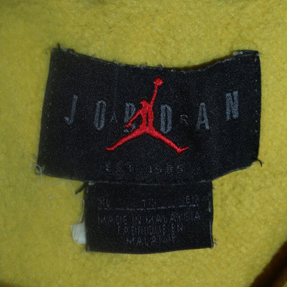 Mens UK Size XL Jordan Yellow Pullover Hoodie