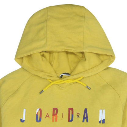 Mens UK Size XL Jordan Yellow Pullover Hoodie
