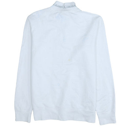 Mens UK Size M Calvin Klein Jeans White Pullover Sweatshirt