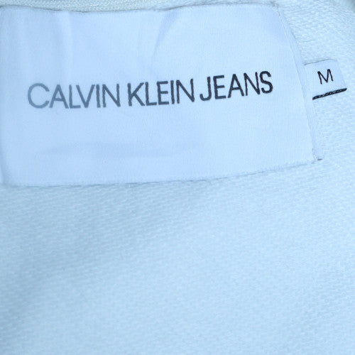 Mens UK Size M Calvin Klein Jeans White Pullover Sweatshirt
