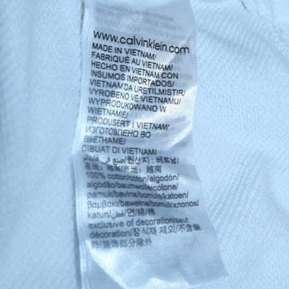 Mens UK Size M Calvin Klein Jeans White Pullover Sweatshirt