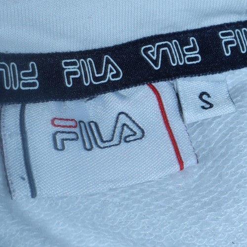 Mens UK Size S FILA White Pullover Hoodie