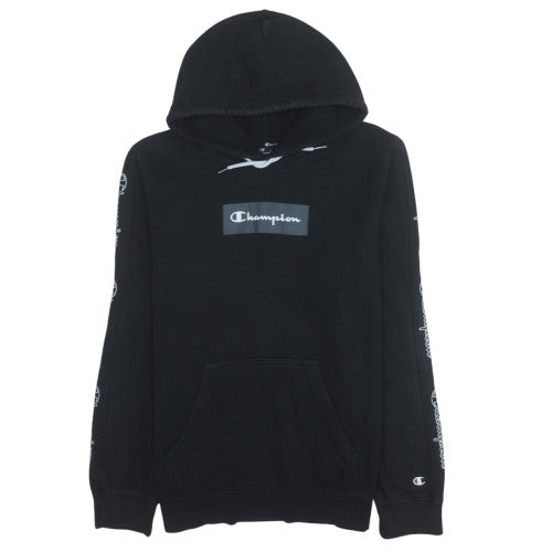 Mens UK Size M Champion Black Pullover Hoodie
