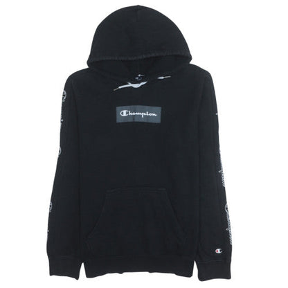 Mens UK Size M Champion Black Pullover Hoodie