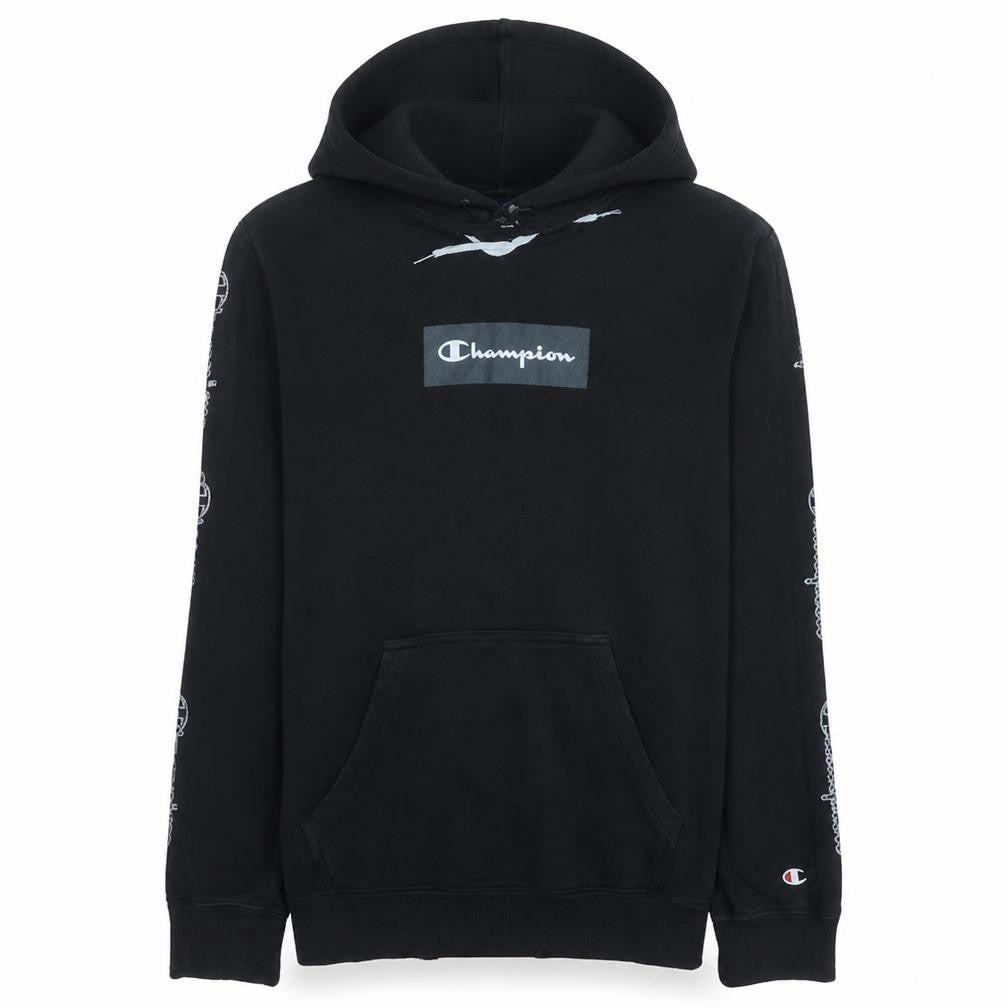 Mens UK Size M Champion Black Pullover Hoodie