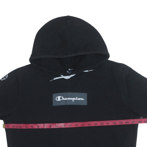 Mens UK Size M Champion Black Pullover Hoodie