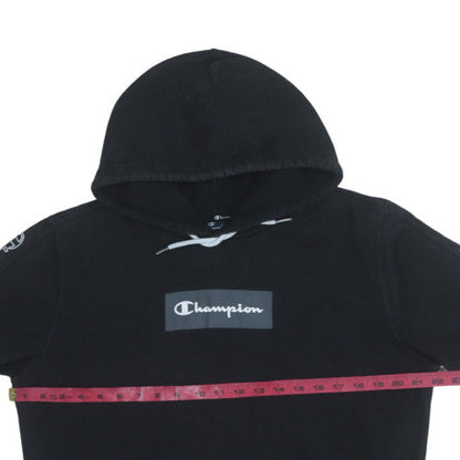 Mens UK Size M Champion Black Pullover Hoodie