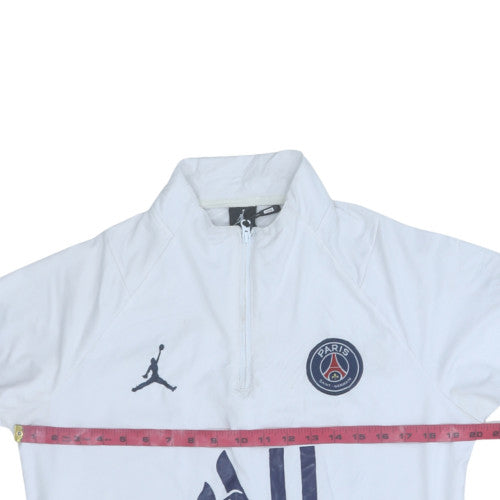 Mens UK Size L Jordan White Pullover Sweatshirt