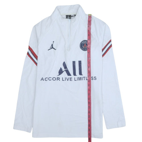 Mens UK Size L Jordan White Pullover Sweatshirt