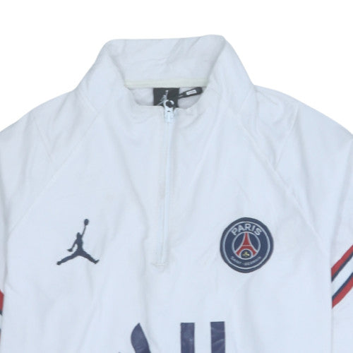 Mens UK Size L Jordan White Pullover Sweatshirt
