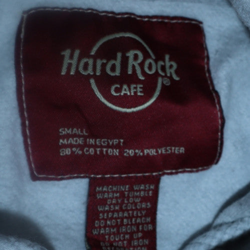 Womens UK Size S Hard Rock Cafe Grey Pullover Hoodie