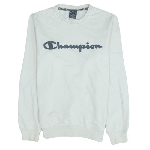 Mens UK Size S Champion White Pullover Sweatshirt
