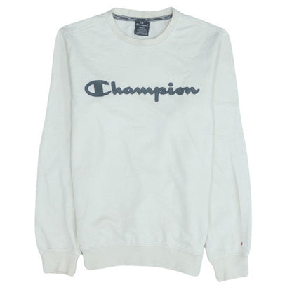 Mens UK Size S Champion White Pullover Sweatshirt