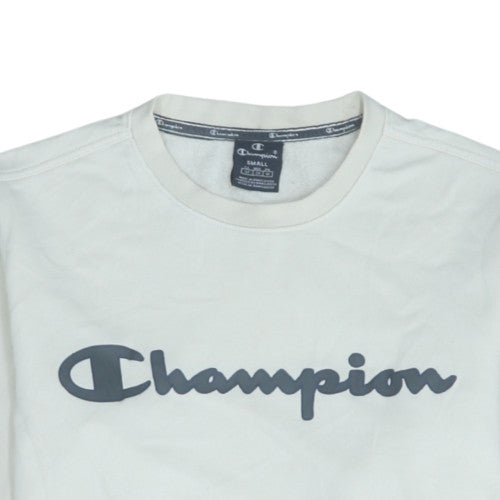 Mens UK Size S Champion White Pullover Sweatshirt