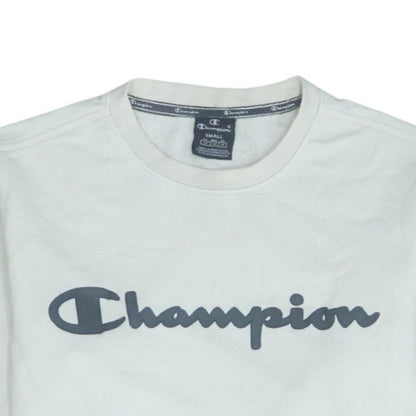 Mens UK Size S Champion White Pullover Sweatshirt
