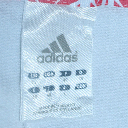 Womens UK Size 10 adidas White Full Zip Hoodie