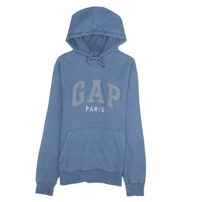 Gap Men Blue Paris Logo Pullover Hoodie Size M