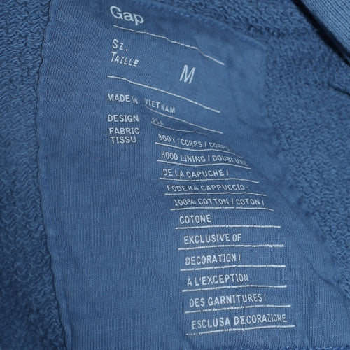 Gap Men Blue Paris Logo Pullover Hoodie Size M