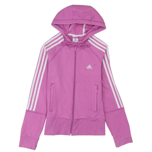 Womens UK Size 8 adidas Pink Full Zip Hoodie