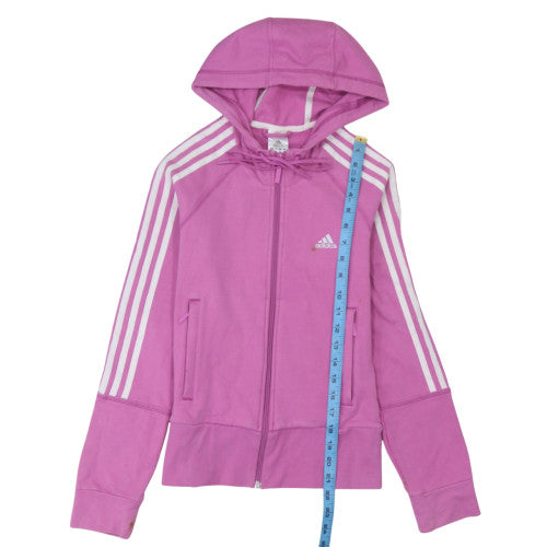 Womens UK Size 8 adidas Pink Full Zip Hoodie