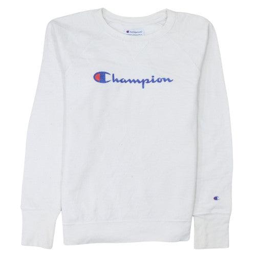 Mens UK Size S Champion White Pullover Sweatshirt