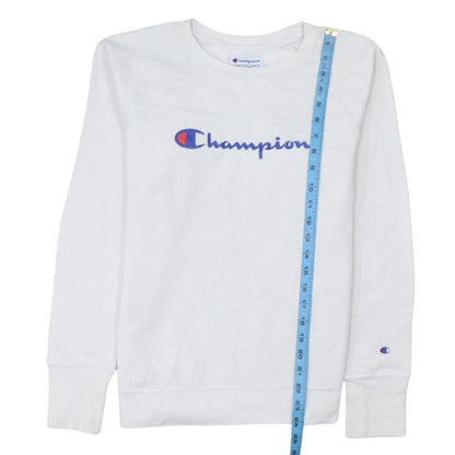 Mens UK Size S Champion White Pullover Sweatshirt
