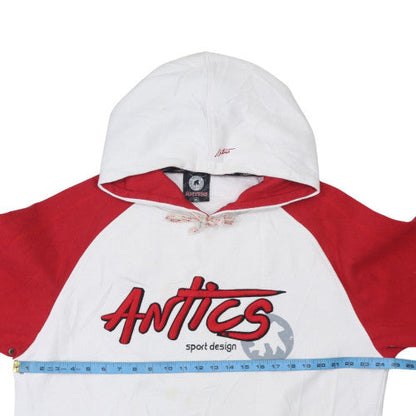 Mens UK Size XL Antics White Pullover Hoodie