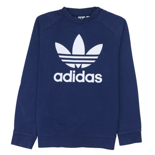 Womens UK Size 14 adidas Blue Pullover Sweatshirt